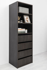 GENEVA THREE SHELF/FOUR DRAWER BUILT IN WARDROBE - CLASSIC - NORDIC ASH