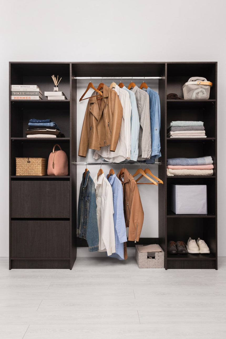 BASEL 2M WALK IN WARDROBE KIT - CLASSIC - NORDIC ASH