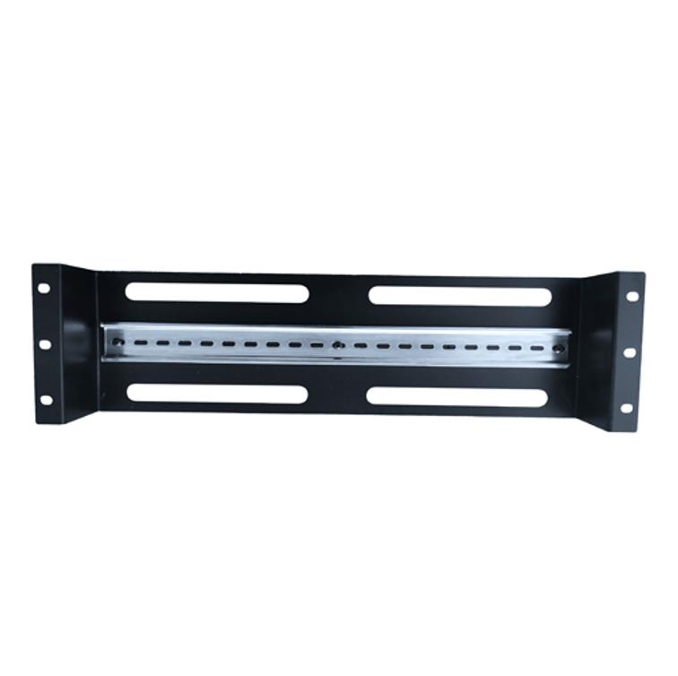 LDR Rackmount Din Rail, Black Metal Construction, 35mm International Din Rail