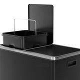 Kitchen Dual Recycling Bin 30L, Black