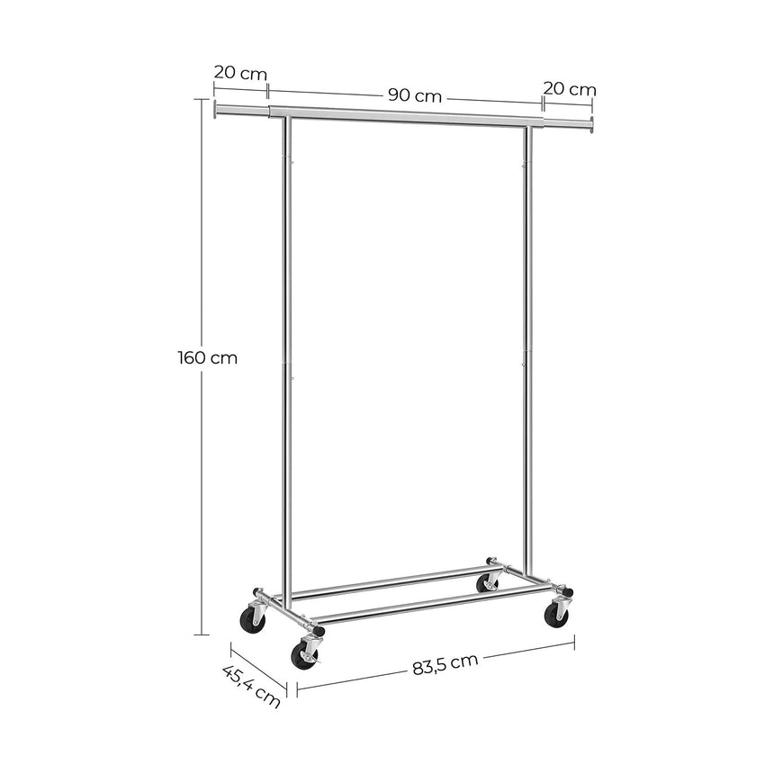 Clothes Rack Wheels, 90kg Load