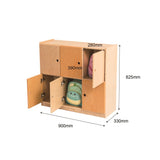 Jooyes School Bag Locker Storage Cabinet - 6 Doors