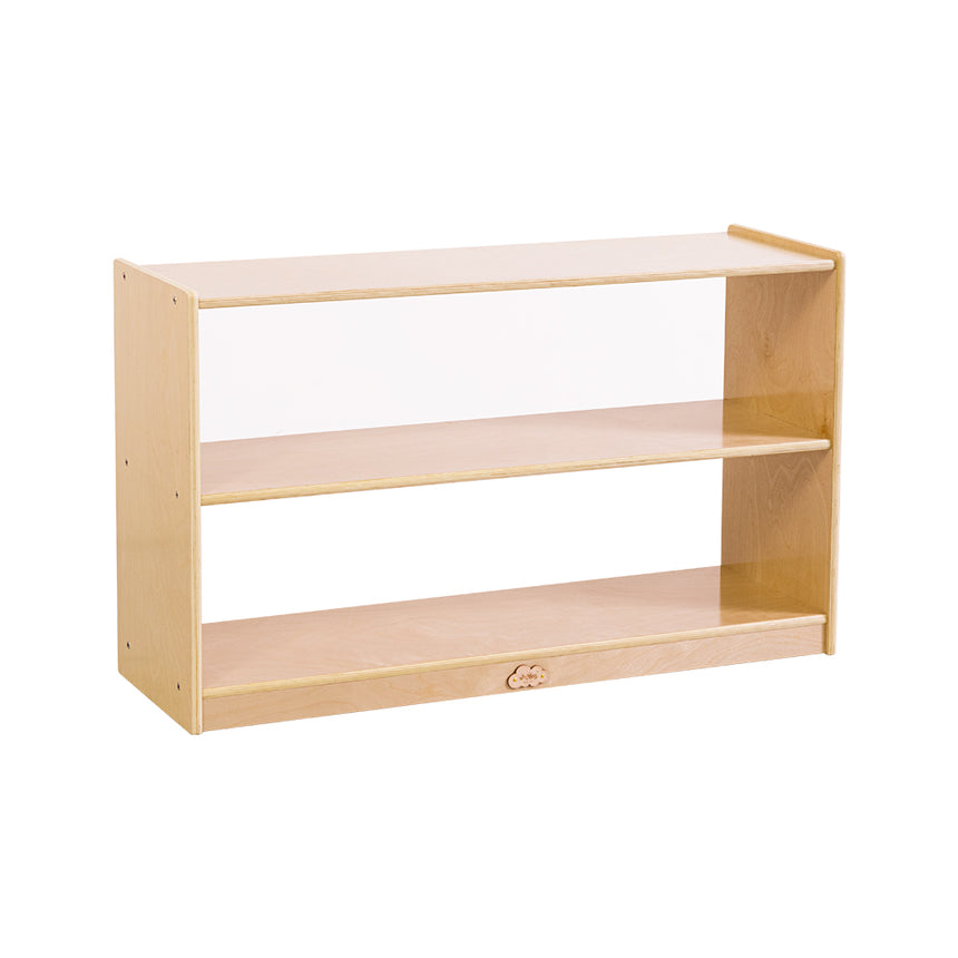 Jooyes 2 Shelf Wooden Storage Cabinet Open Back H60.5cm