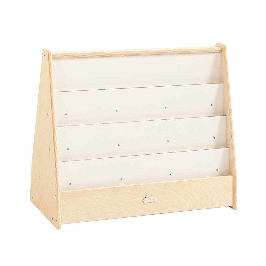 Jooyes Kids 4 Tier Wooden Display Bookcase With White Board And Storage