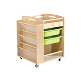 Jooyes Wooden Art Craft Material Storage Trolley