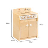 Jooyes Kids Wooden Play Kitchen Stove - H65cm