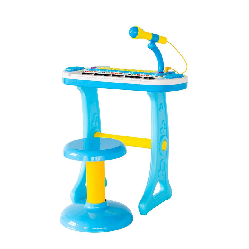 Children's Electronic Keyboard with Stand (Blue) Musical Instrument Toy