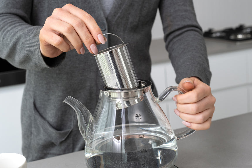 1.2L Digital Glass Kettle w/ Electric Tea Pot & Infuser 800W