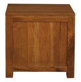 Amsterdam Solid Mahogany Timber 1 Drawer Bedside Table (Light Pecan)