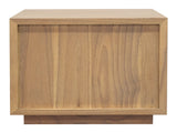 Oscar 1 Drawer Low Bedside Table (Natural)