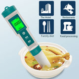 7 In 1 PH Meter TDS/EC/Salt/Temp Water Quality Monitor Tester Pen Pool Aquarium