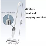 Cordless Electric spin 6Mops Cleaner 5In1 Floor Polisher Sweeper Washer Scrubber