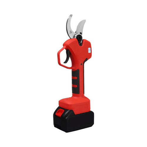 Cordless Brushless 4 Pole Pruning Shear Secateur With 2 Batteries Bush Cutter RED