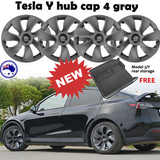 Tesla Y hub cap 4 gray and fit Model 3/Y central control rear storage box