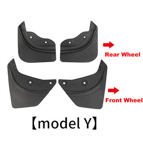 Tesla model Y front and rear PP PVC fender 4 and fit Model 3/Y central control rear storage box push-pull