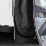 Tesla model 3 front and rear PP PVC fender 4 installation and fit Model 3/Y central control front storage box push-pull