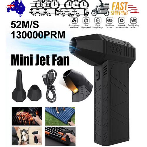 130000 RPM Powered  Mini Jet Fan Dry Fan Mini Blower Turbo Fan Multifunctional