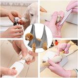 Gray Pet Dog Cat Grooming Bag Hammock Helper Restraint Bags for Bathing Trimming Nail L