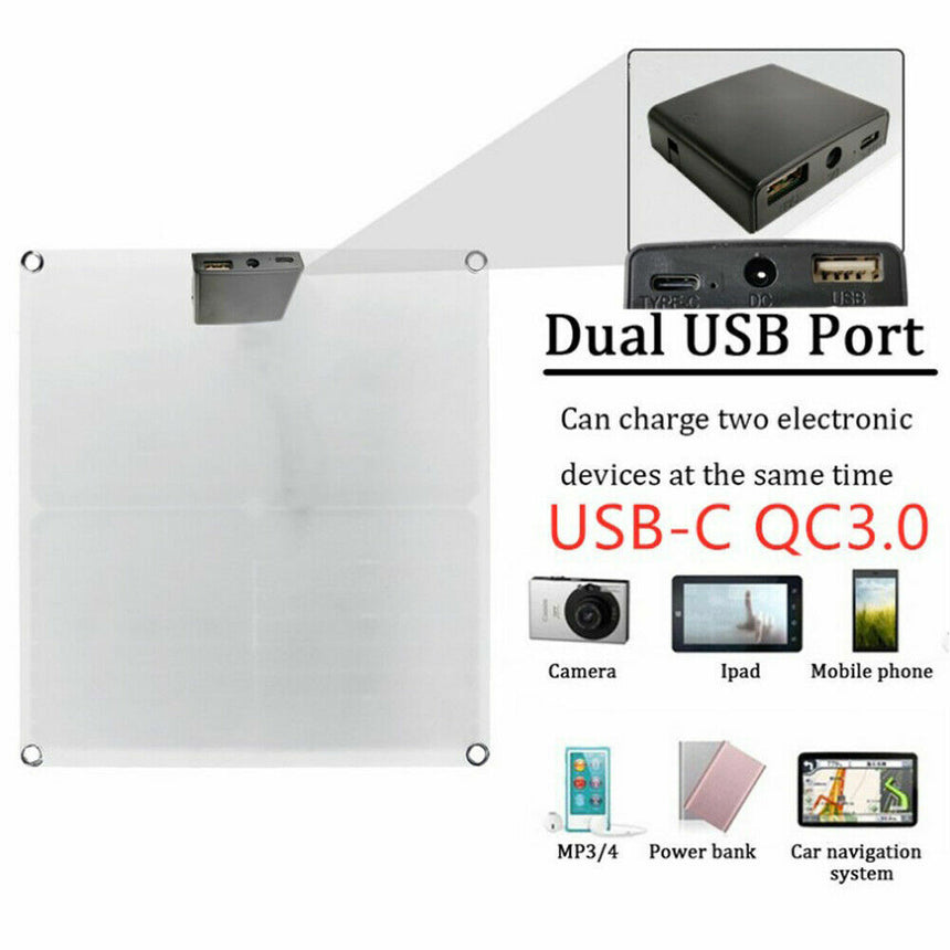 200W 12V Solar Panel Kit With Regulator 200 watt Mono Caravan Camping Charger