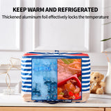 Blue Insulated Picnic Bag Thermal Cooler Portable Lunch Food Tote Carry Storage Bag