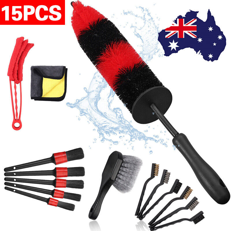 15x Car Wash Kit Wheel & Rim Brush Detail All The Brushes Needed For Car Wash B