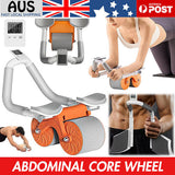 Automatic Rebound Abdominal Wheel Ab Roller Wheels with Elbow Support Roller ABS orange