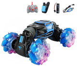 4WD Stunt Car RC Hand Gesture Sensing Off Roader Remote Control Off-Road Gifts Blue