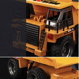 Remote Control Excavator Digger Construction RC Truck Vehicle Toys for Kids Gift