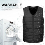 L Electric Vest Heated Jacket USB Thermal Warm Heat Pad Winter Body Warmer Unisex