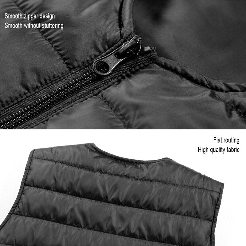 S Electric Vest Heated Jacket USB Thermal Warm Heat Pad Winter Body Warmer Unisex