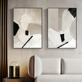 Wall Art 80cmx120cm Modern Abstract 3 Sets Black Frame Canvas