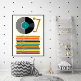 Wall Art 100cmx150cm Music Black Frame Canvas