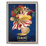 Wall Art 40cmx60cm Cirio By Leonetto Cappiello Black Frame Canvas