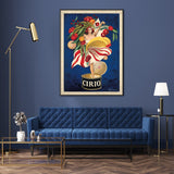 Wall Art 40cmx60cm Cirio By Leonetto Cappiello Black Frame Canvas