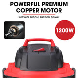 Baumr-AG 30L 1200W Wet and Dry Vacuum Cleaner, with Blower, for Car, Workshop, Carpet