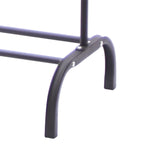 EKKIO Clothing Rack with Bottom Shelf & Anti-slip floor protectors (Black)