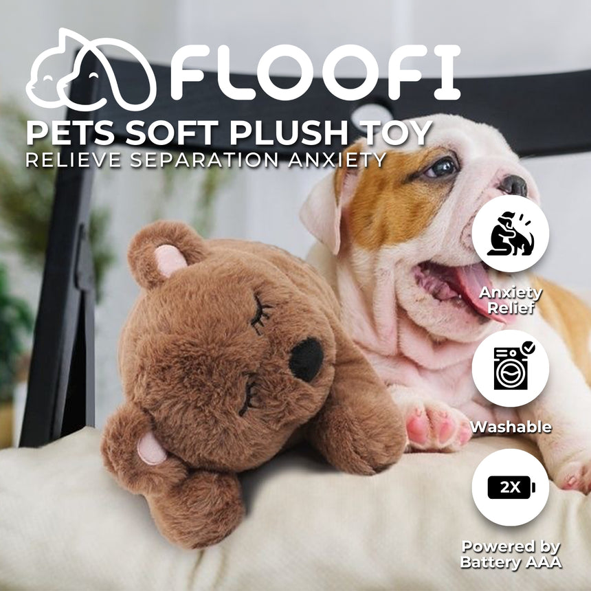 FLOOFI Pets Soft Plush Toy(Brown)