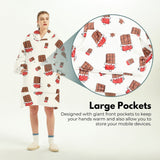 GOMINIMO Hoodie Blanket (Adult Chocolate)