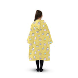 GOMINIMO Hoodie Blanket (Kids Cat yellow)