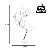 GOMINIMO Wood Desk Lamp- Bonsai Fairy Tree Lights Warm White-