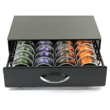 GOMINIMO Coffee Pod Holder Drawer Storage with Vertuoline Stores 40 Pods (Black)