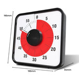 GOMINIMO 60-Minute Visual Countdown Timer (Large, Black)