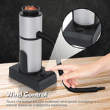 GOMINIMO Cocktail Smoker Kit with Dome and Cup Lid (Black+Silver)