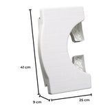 GOMINIMO Foldable Toilet Step Stool with Non-Slip Base (White)