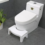 GOMINIMO Foldable Toilet Step Stool with Non-Slip Base (White)