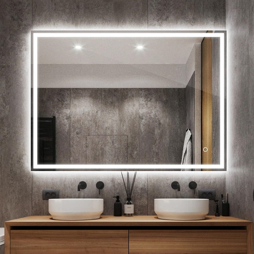 GOMINIMO LED Mirror with Bluetooth Speaker 1000mm Rectangle