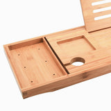 GOMINIMO Expandable Bamboo Bathup Caddy Trays