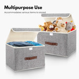 GOMINIMO 3 Pack 24L Foldable Storage Organizers (Gray)