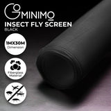 GOMINIMO Window Fly Screen Net Mesh 30M (Black)