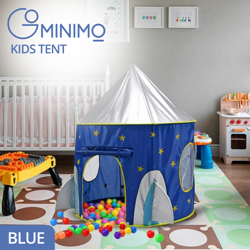 GOMINIMO 3 in 1 Sky Style Kids Play Tent with Carrying Bag (Blue and Yellow)